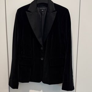 Banana Republic Classic Black Velvet Blazer
